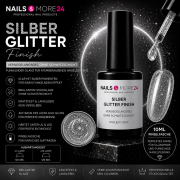 Silber Glitter Finish | 10ml ohne Schwitzschicht